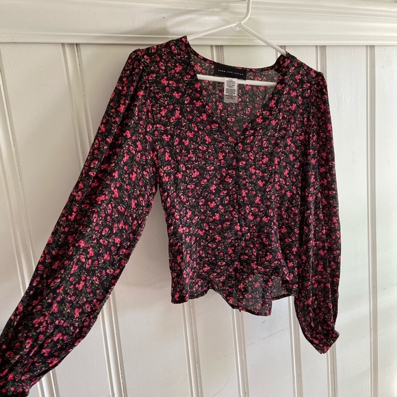 Floral Ballon Sleeve Blouse - Picture 3 of 8